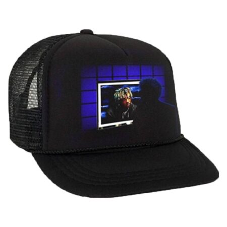 More Vlone X Juice Wrld X XO Reflect Trucker Hat Black