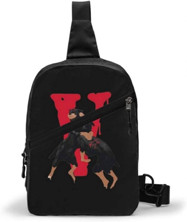 More Vlone City Morgue Sports Fitness Backpack Backpack Black