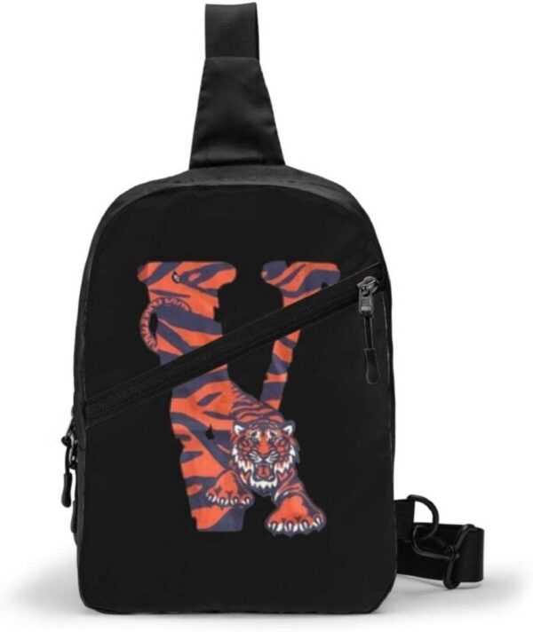 More Vlone Tiger Shape Sports Fitness Backpack Backpack Black