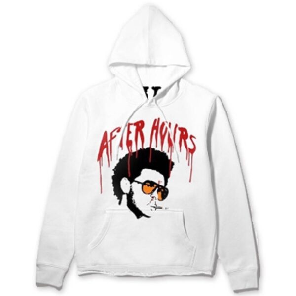 Rappers Collab Vlone AFter Hours L Afro Hoodie The-Weeknd White