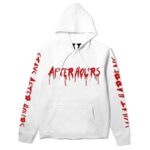Rappers Collab Vlone After Hours Blood Drip Hoodie The-Weeknd White