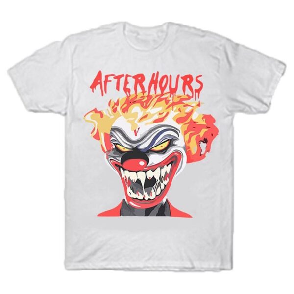 Rappers Collab Vlone After Hours If I OD Clown Tee The-Weeknd White