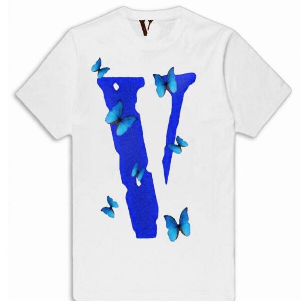 Rappers Collab Vlone Butterfly T-Shirt Juicewrld White