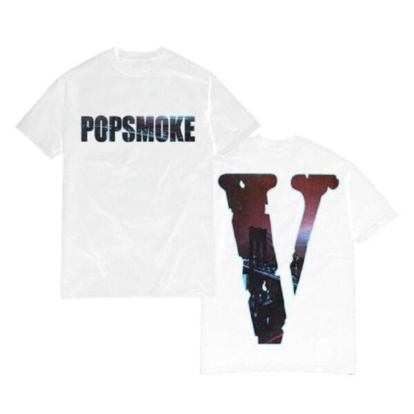 Rappers Collab Vlone Ny City T-Shirt Pop-Smoke White