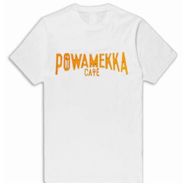 Rappers Collab Vlone Powamekka Cafe T-Shirt Tupac-Shakur White