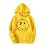 Rappers Collab Vlone Palm Angels Smiley Hoodie Playboi-Carti Yellow