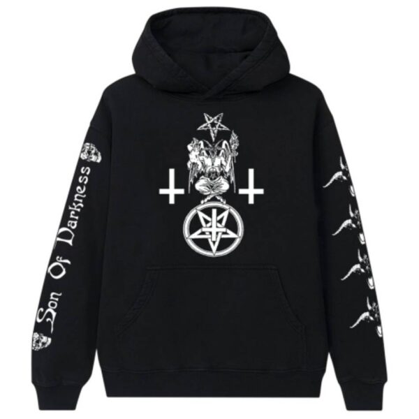 Rappers Collab Vlone Son Of Darkness Hoodie Playboi-Carti Black